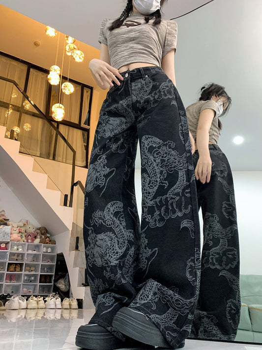 #2215 BAGGY FIT BLACK JEANS