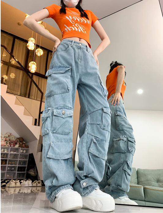 #2080 BAGGY POCKETS DENIM