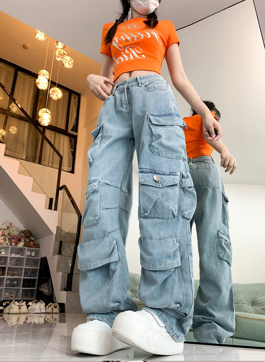 #2080 BAGGY POCKETS DENIM