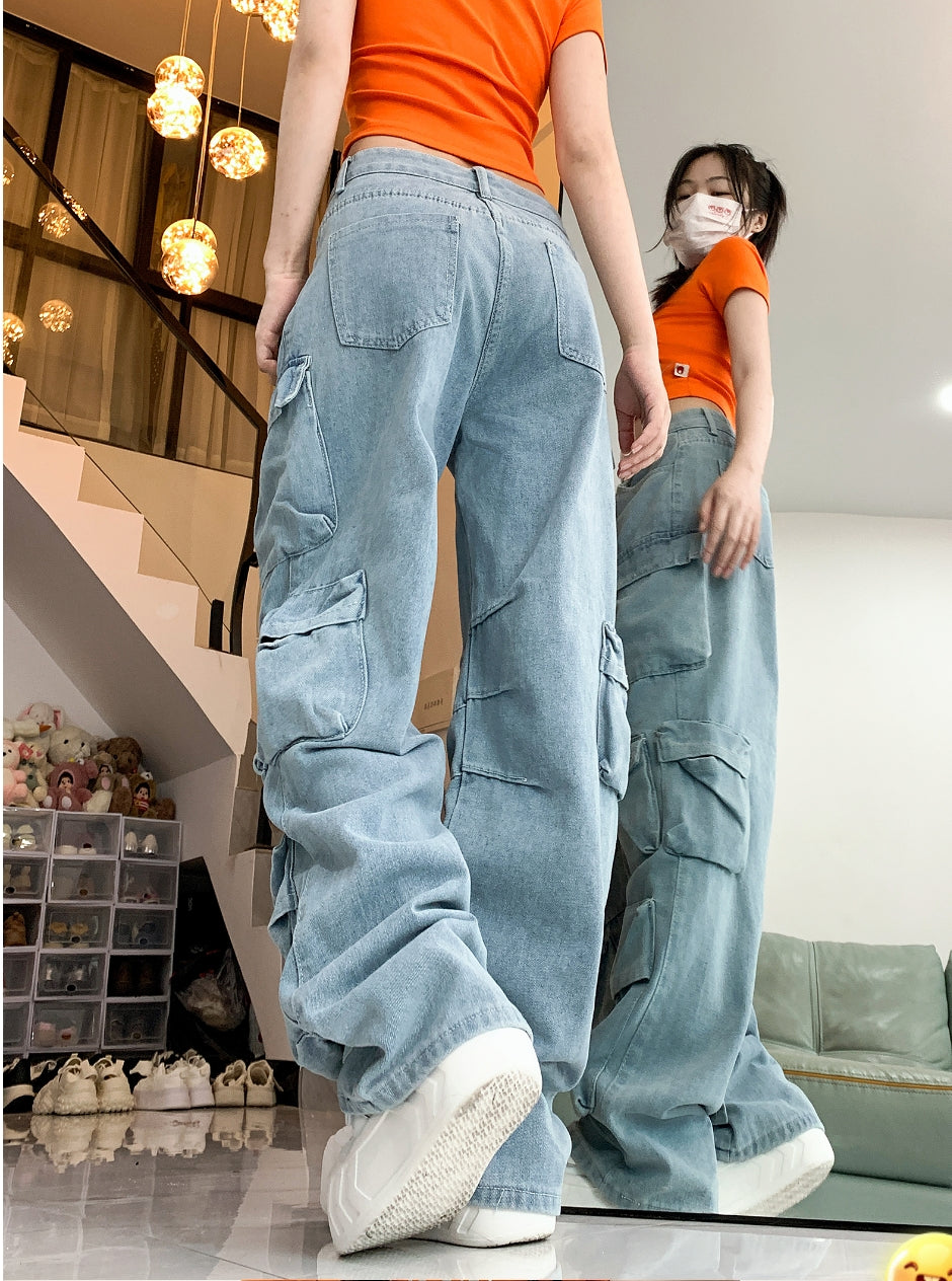 #2080 BAGGY POCKETS DENIM